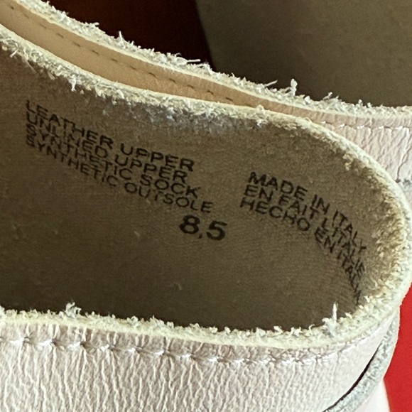 SEYCHELLES CLOGS LOUD AND CLEAR LACELESS LEATHER SLIP ON SZ 8.5 W MADE IN ITALY - Picture 7 of 10